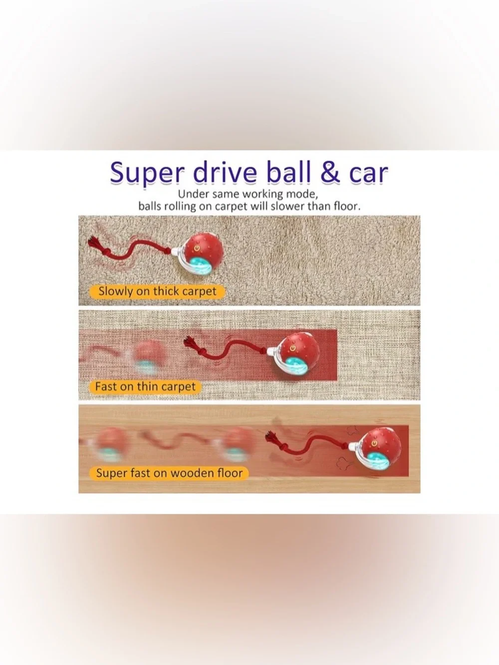Interactive Cat Toys Ball for Indoor Cats, Motion Activate Cat Toys. NEW